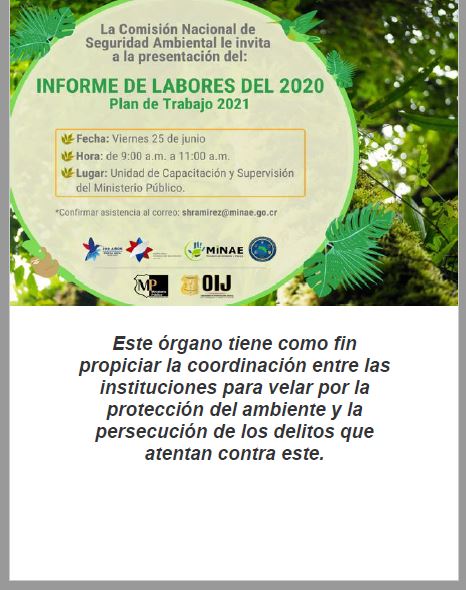 Invitación a la Presentación del  Informe de Labores del 2020