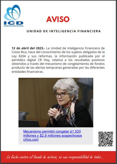 Enlace a noticia sobre congelamiento de fondos.