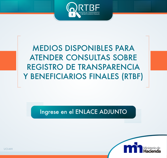 Información sobre Medios disponibles para atender consultas sobre RTBF