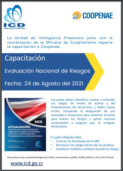 Información Capacitación "Evaluación Nacional de Riesgos"