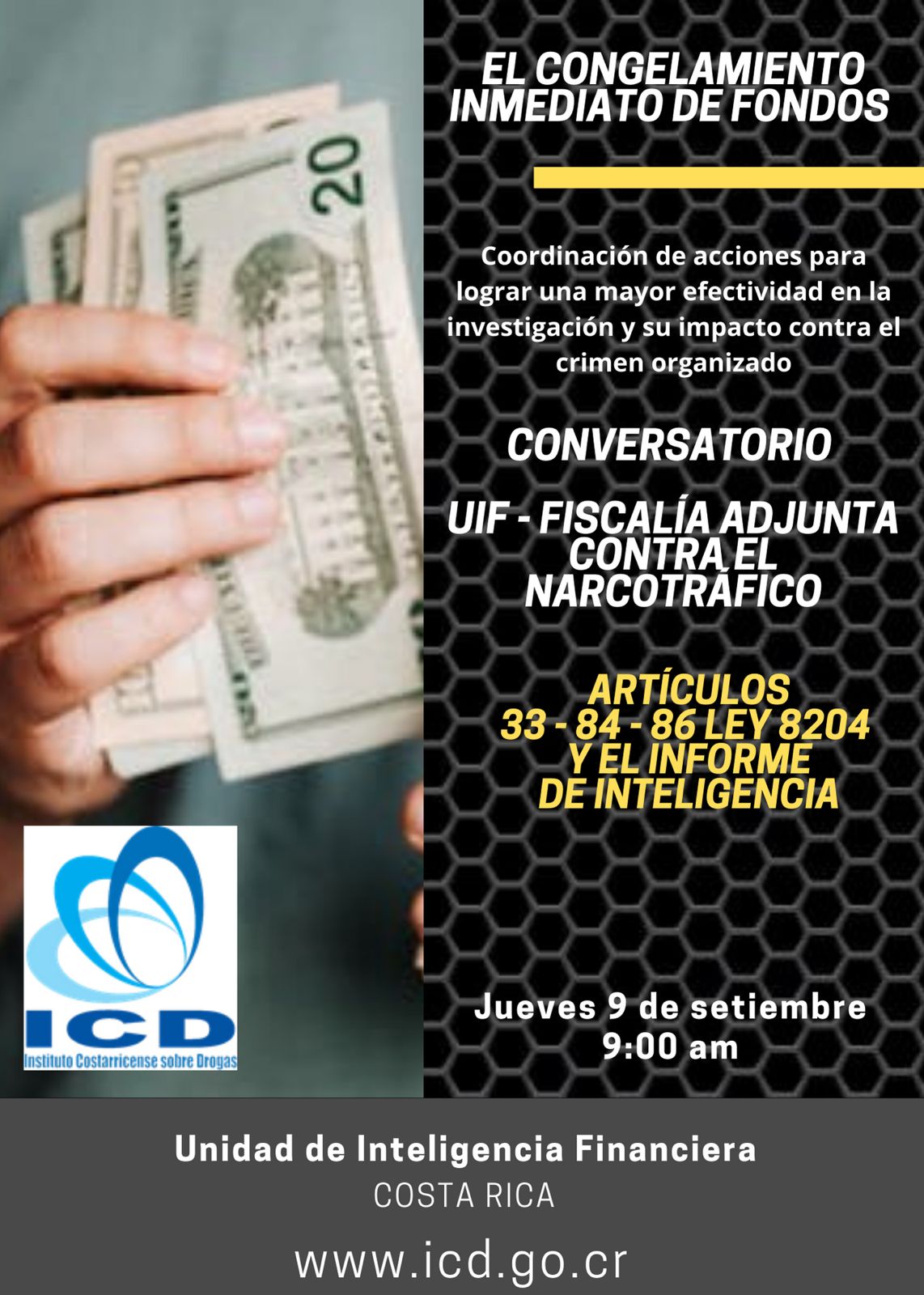 Información Conversatorio El Conjelamiento Inmediato de Fondos