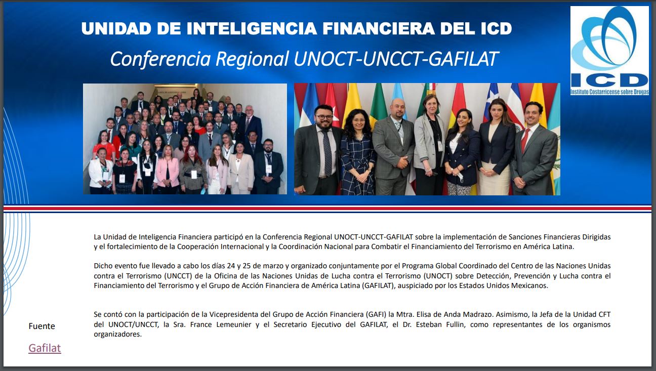 Participantes Conferencia Regional UNOCT-UNCCT-GAFILAT