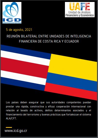 Información sobre Reunión Bilateral entre Unidades de Inteligencia Financiera de Costa Rica y Ecuador