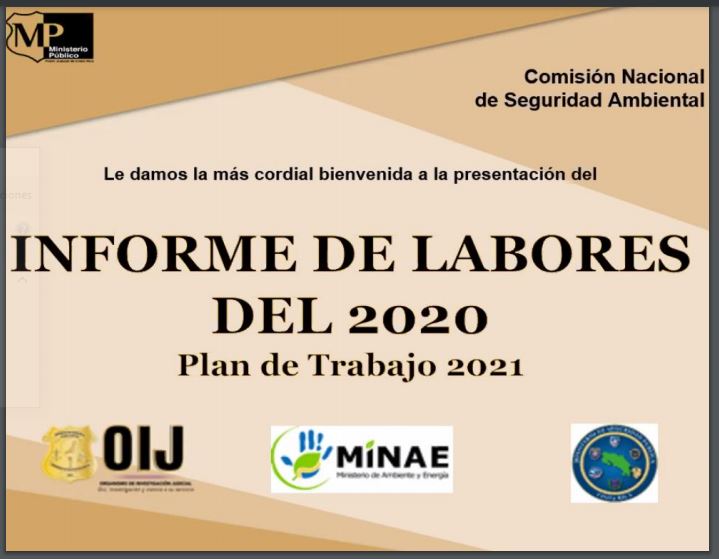 Bienvenida a presentación de Informe de Labores del 2020