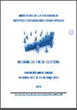 Informe de Fin de Gestión: Bernadita Marín Salazar, de enero 2011 al 07 de mayo 2014, Directora General Adjunta, Instituto Costarricense sobre Drogas (ICD).