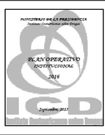 Portada Plan Operativo Institucional 2016
