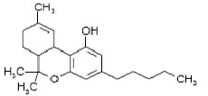 Cannabis estructura molec