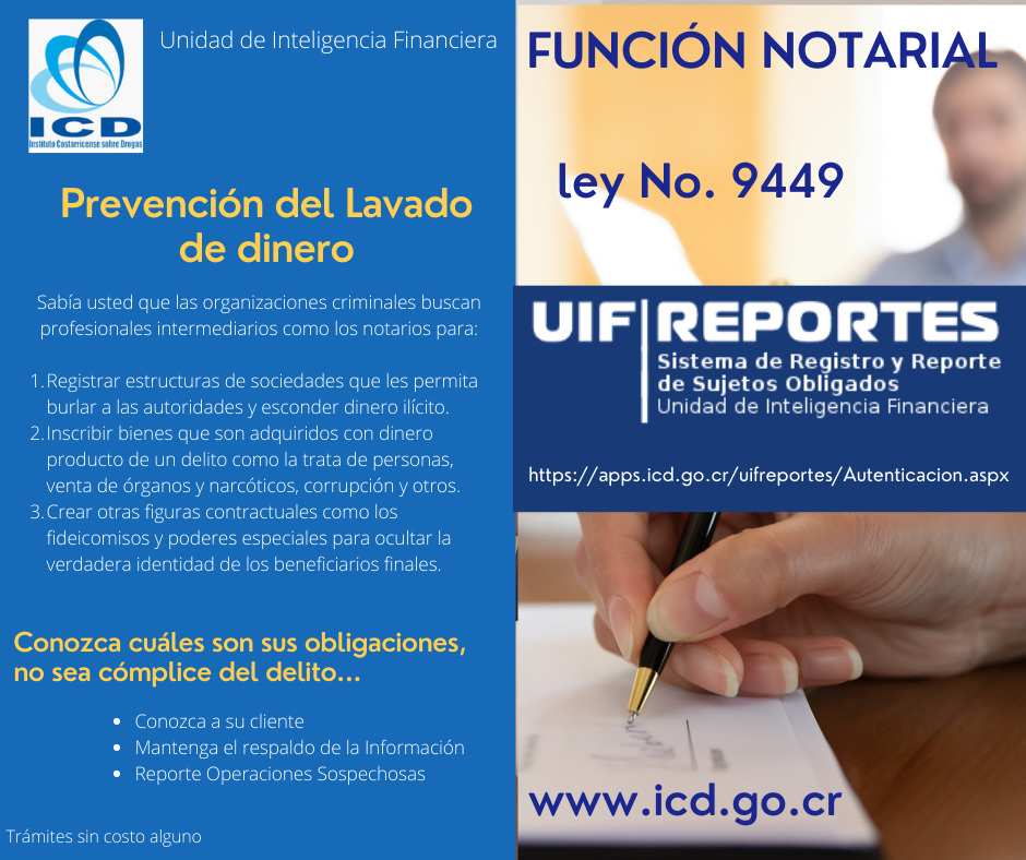 Información sobre Función Notarial Ley No.9449