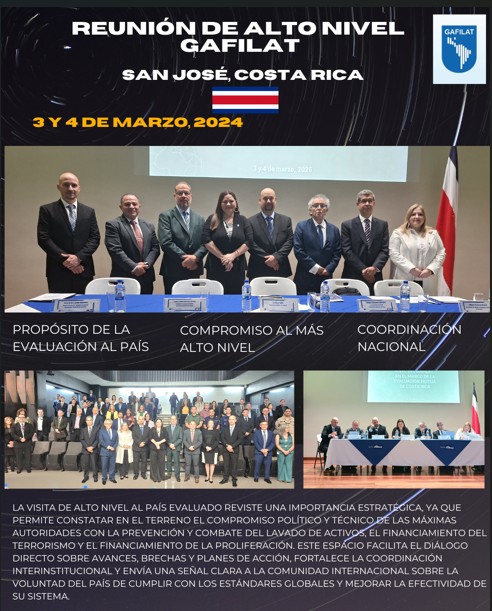 Reunión de Alto Nivel GAFILAT, San José Costa Rica,2026.